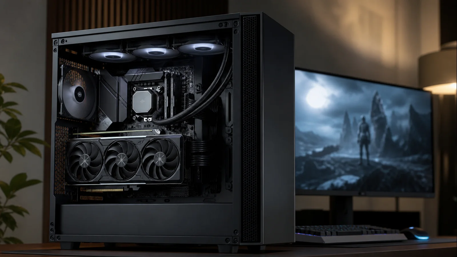 High-end desktop components selected for a balanced GeForce RTX 5080 gaming build