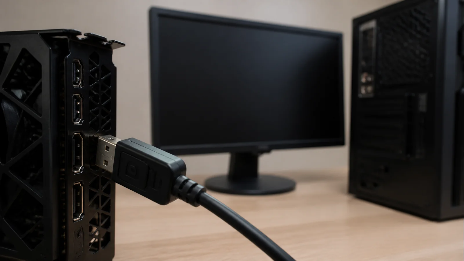 DisplayPort no-signal troubleshooting ladder