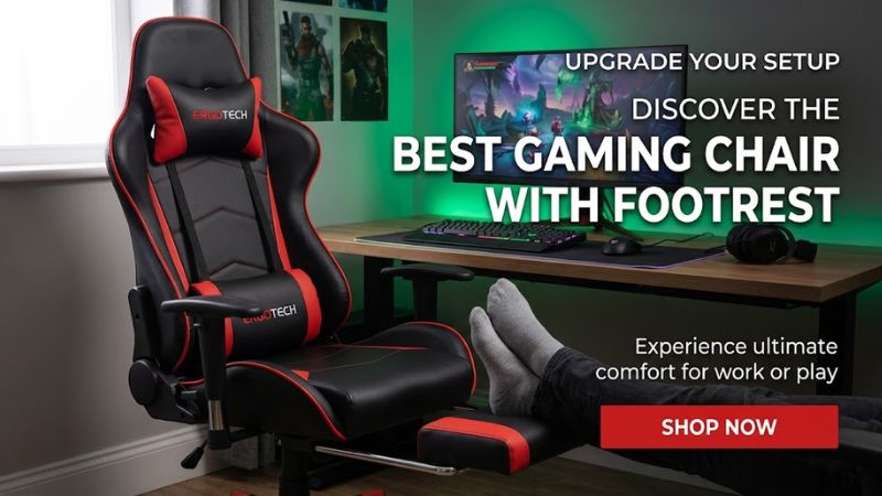 Best gaming chair with footrest