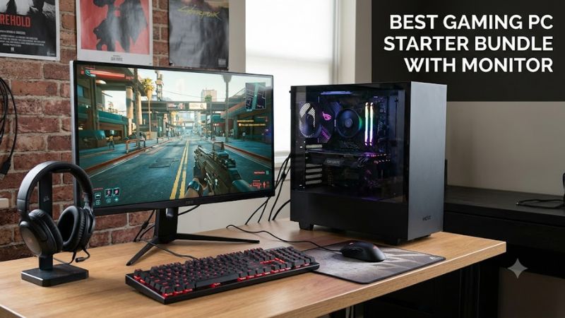Best gaming pc starter bundle with monitor