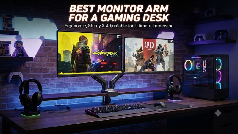 Best monitor arm for a gaming desk