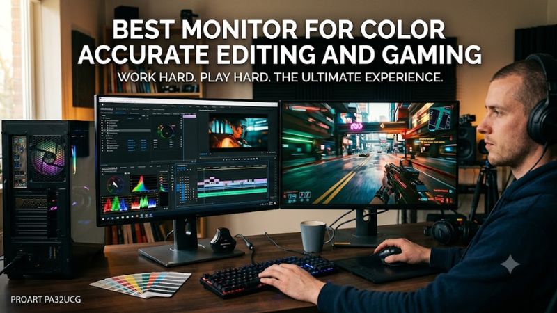 Best monitor for color accurate editing and gaming