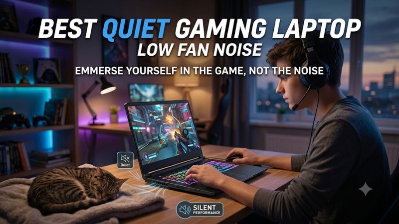Best quiet gaming laptop low fan noise