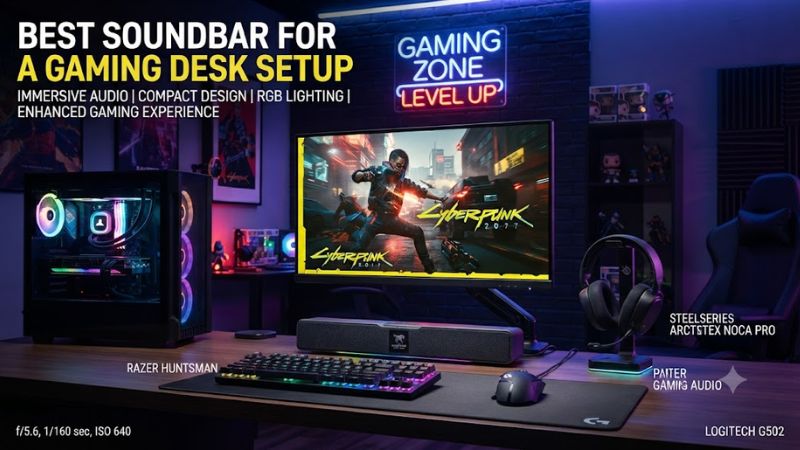 Best Soundbar for a Gaming Desk Setup