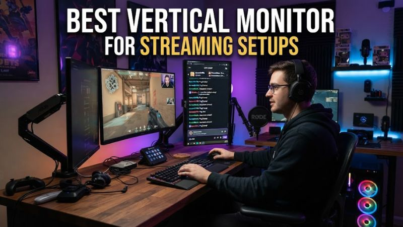 Best vertical monitor for streaming setups