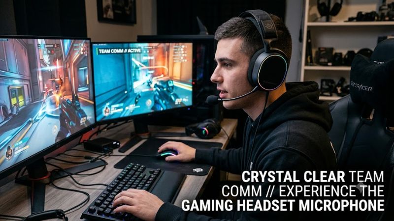 Gaming headset microphone