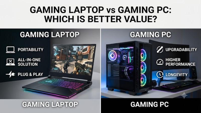 Gaming laptop vs gaming pc which is better value