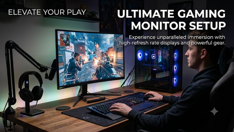 Gaming monitor setup