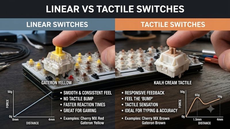 Linear vs Tactile Switches