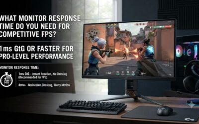 What monitor response time do you need for competitive fps