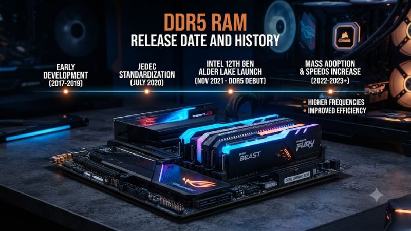 DDR5 ram release date and history