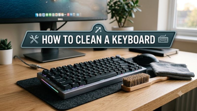 How to clean a keyboard