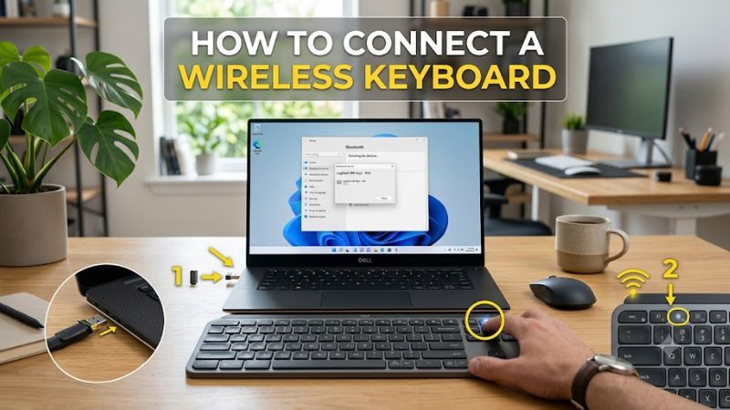 How to Connect a Wireless Keyboard