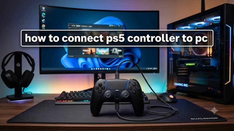 How to connect ps5 controller to pc