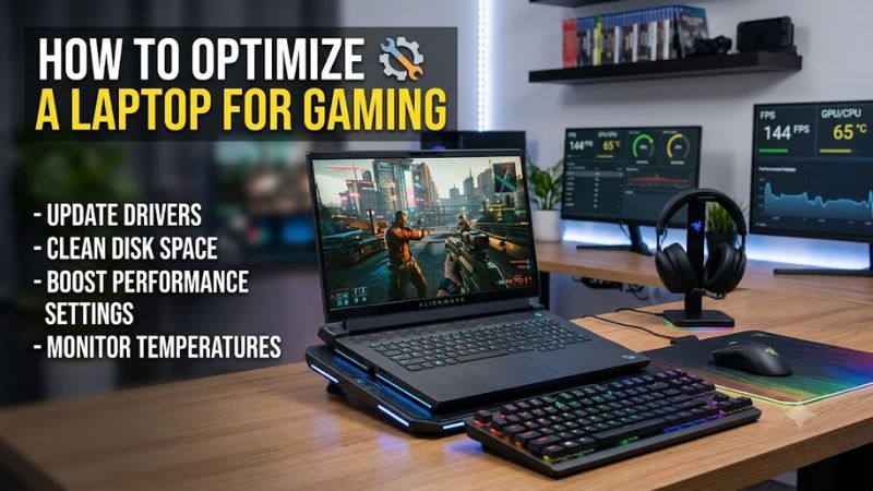 How to optimize a laptop for gaming