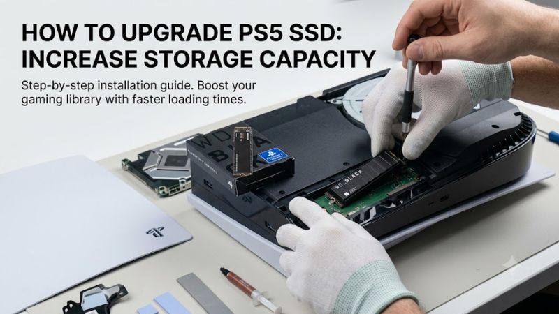 How to upgrade ps5 ssd