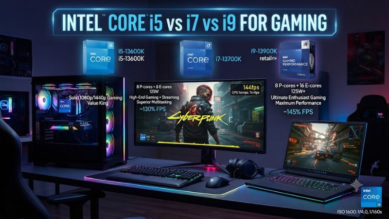 Intel core i5 vs i7 vs i9 for gaming
