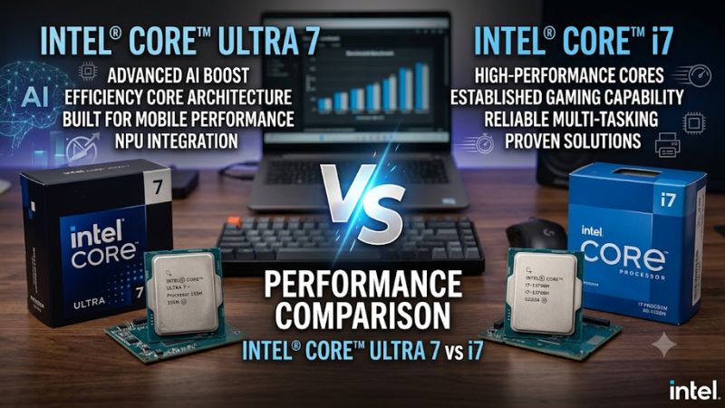 Intel core ultra 7 vs i7