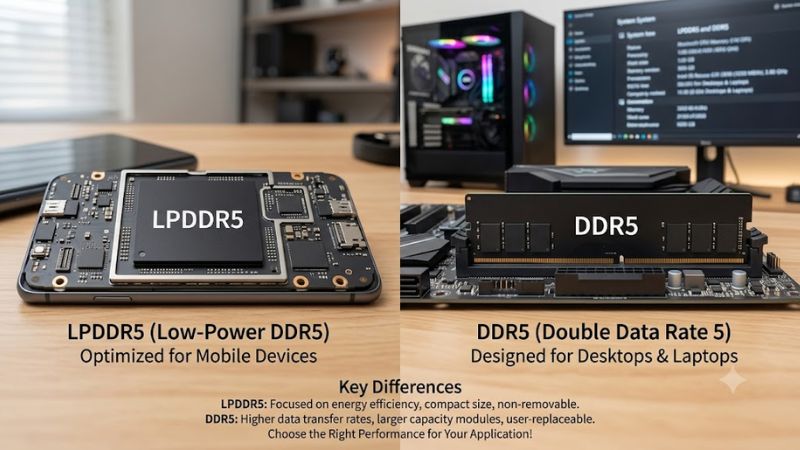 lpddr5 vs ddr5