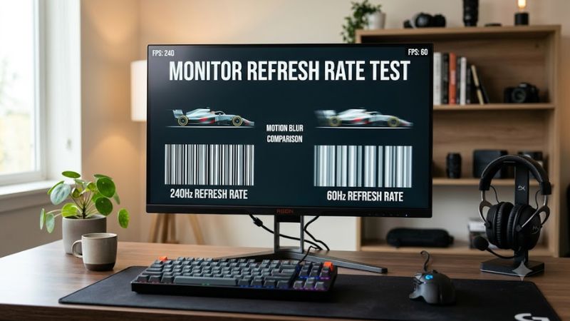 Monitor refresh rate test
