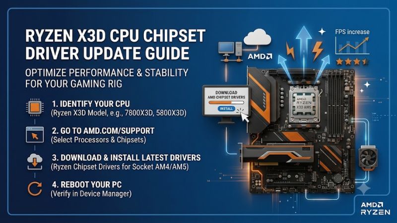 Ryzen X3D CPU Chipset Driver Update Guide